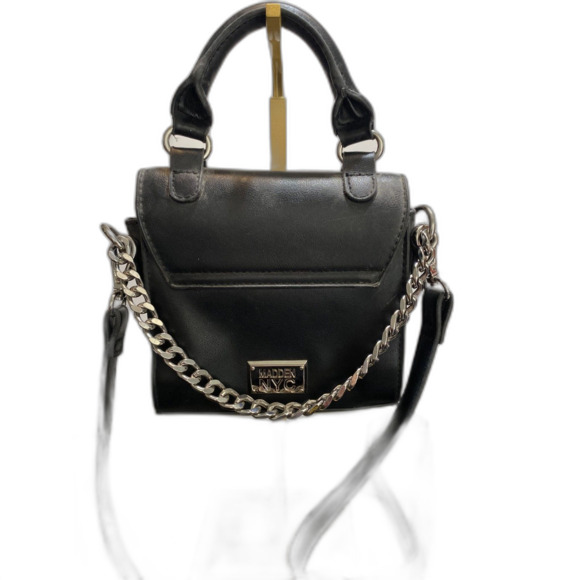 Madden NYC Black Mini Bag Purse with Long Adjustable Crossbody Strap - Picture 2 of 11